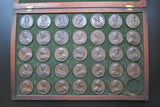 1731 Dassier's Kings & Queens Of England Set Of 34 Medals - Cased