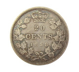 Canada Victoria 1858 20 Cents - VF