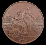 1891 Wilhelm II Visit To London 80mm Bronze Medal - By Elkington