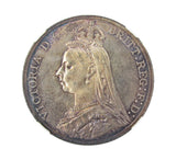 Victoria 1887 Crown - NGC MS63+