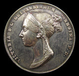 1838 Coronation Of Victoria Official 36mm Silver Medal - By Pistrucci