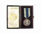 1897 Victoria Diamond Jubilee Silver Medal & Miniature By Emptmeyer