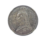 Victoria 1887 Sixpence - NGC MS64