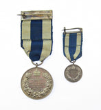 1897 Victoria Diamond Jubilee Silver Medal & Miniature By Emptmeyer