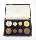 1965 Winston Churchill Silver & Bronze 8 Medal Set - Toye Kenning