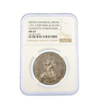 1761 Coronation Of Charlotte 34mm Silver Medal - NGC MS62