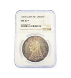 Victoria 1887 Crown - NGC MS63+