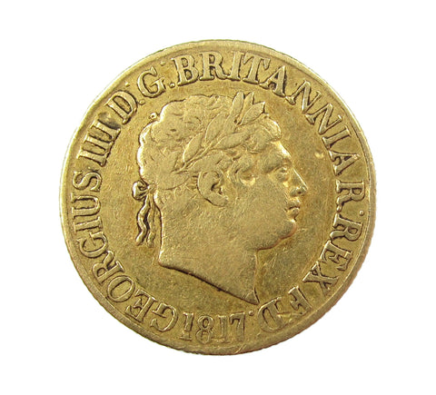 George III 1817 Sovereign - Good Fine