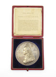 1887 Victoria Jubilee 77mm Silver Cased Medal - By Boehm