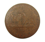 1811 Cornwall For Accommodation Cornish Penny Token - VF