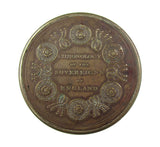 1814 George III Chronology Of Sovereigns Medal Box With Roundels