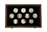 1975 The Genius Of Leonardo Da Vinci 50 x Silver Medal Set